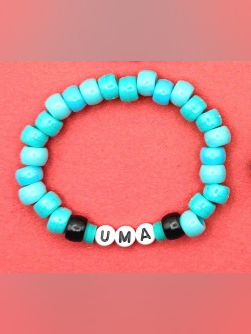 'Uma' Disney Descendants Inspired Handmade Beaded Kandi Clay Bracelet